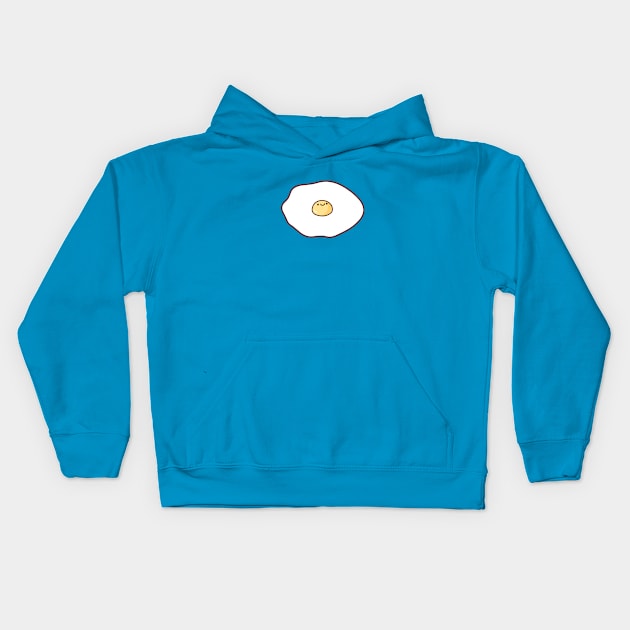 Fried Egg Kids Hoodie by miguelest@protonmail.com